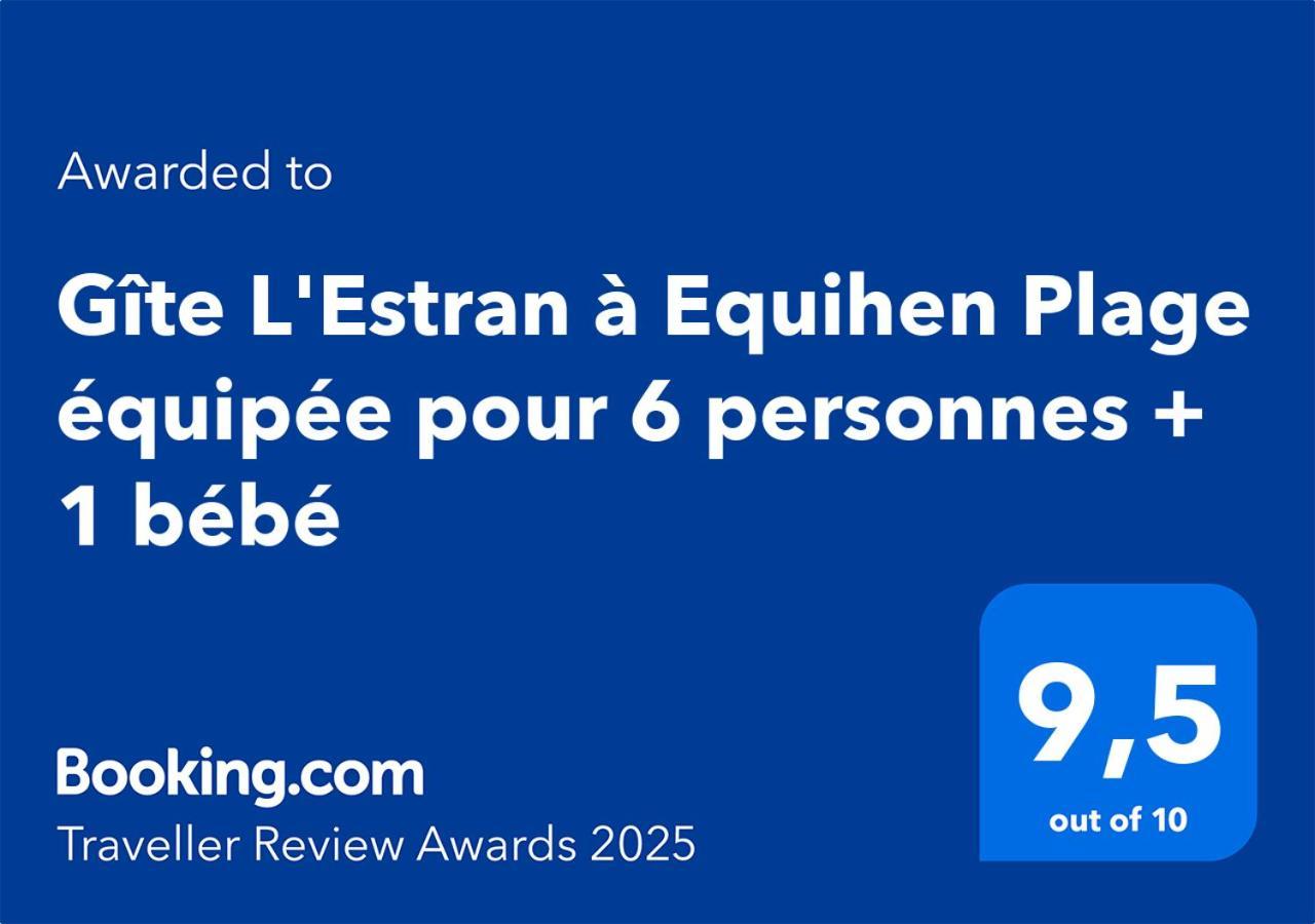 Gite L'Estran A Equihen Plage Equipee Pour 6 Personnes + 1 Bebe Eksteriør bilde